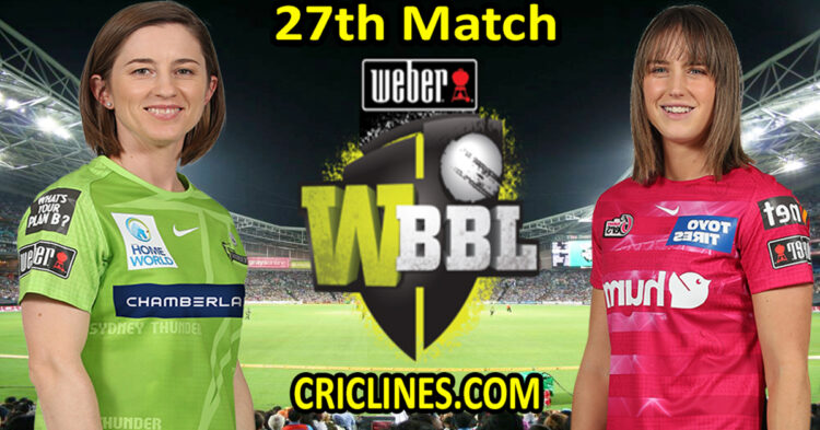 Today Match Prediction-Sydney Thunder Women vs Sydney Sixers Women-WBBL T20 2022-27th Match-Who Will Win