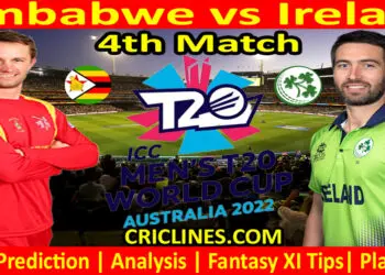 Today Match Prediction-ZIM vs IRE-ICC T20 World Cup 2022-4th Match-Who Will Win