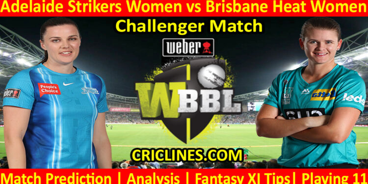 Today Match Prediction-ADSW vs BBHW-WBBL T20 2022-Challenger Match-Who Will Win