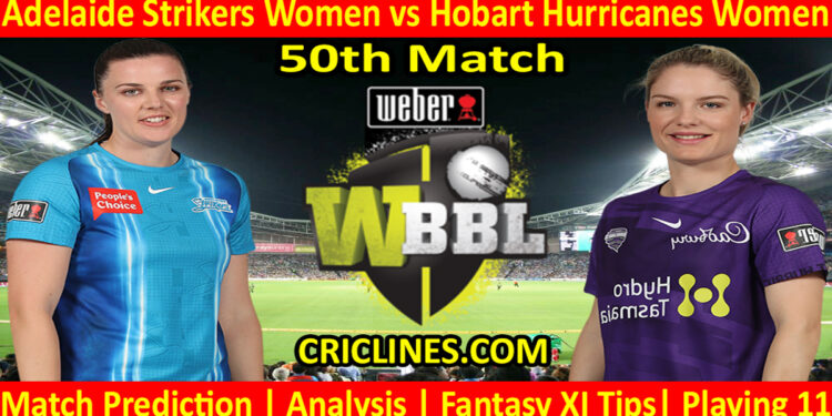 Today Match Prediction-ADSW vs HBHW-WBBL T20 2022-50th Match-Who Will Win