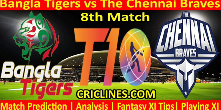 Today Match Prediction-BT vs CB-Dream11-Abu Dhabi T10 League-2022-8th Match-Who Will Win