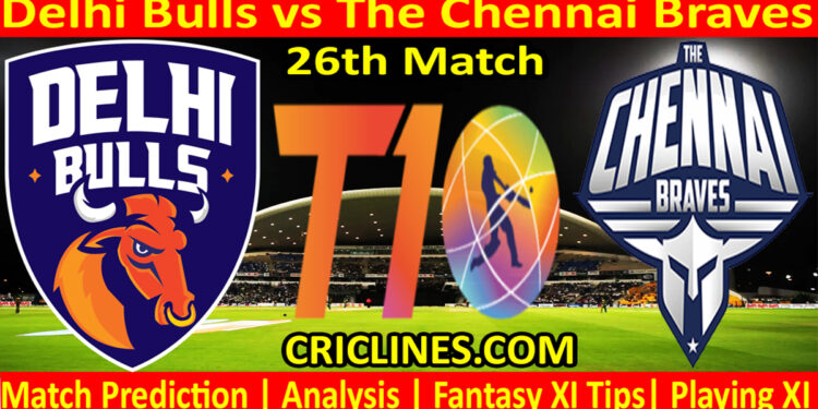 Today Match Prediction-DB vs CB-Dream11-Abu Dhabi T10 League-2022-26th Match-Who Will Win