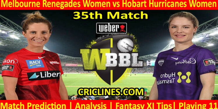 Today Match Prediction-MLRW vs HBHW-WBBL T20 2022-35th Match-Who Will Win