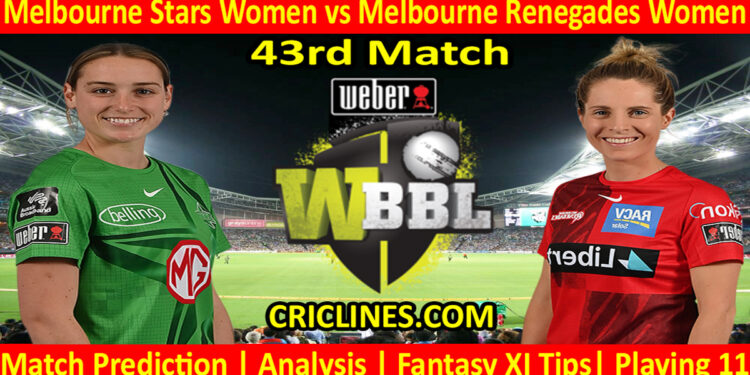 Today Match Prediction-MLSW vs MLRW-WBBL T20 2022-43rd Match-Who Will Win