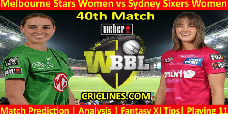 Today Match Prediction-MLSW vs SYSW-WBBL T20 2022-40th Match-Who Will Win