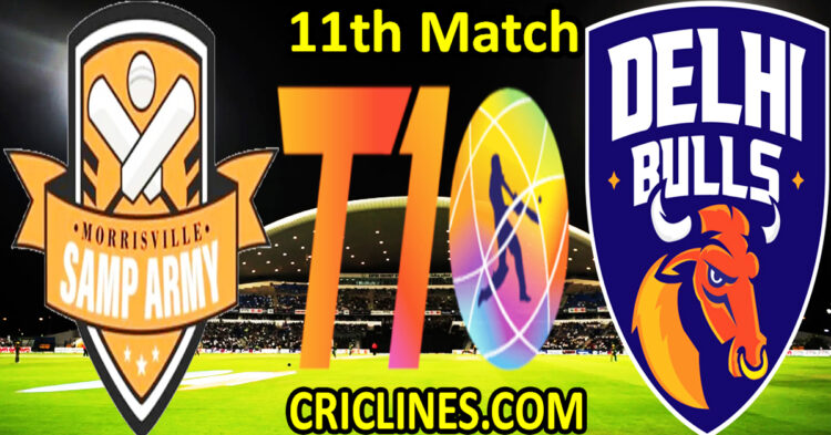 Today Match Prediction-Morrisville Samp Army vs Delhi Bulls-Dream11-Abu Dhabi T10 League-2022-11th Match-Who Will Win