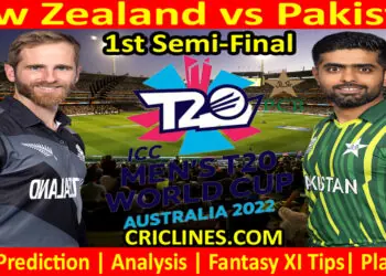 Today Match Prediction-NZ vs PAK-Dream11-ICC T20 World Cup 2022-1st Semi-Final Match-Who Will Win