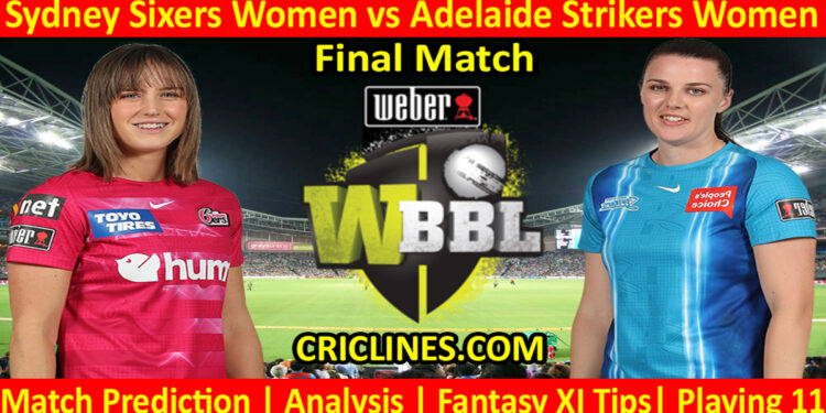 Today Match Prediction-SYSW vs ADSW-WBBL T20 2022-Final Match-Who Will Win