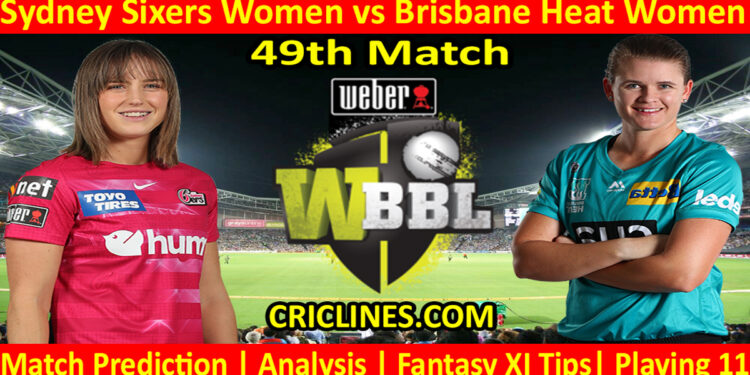 Today Match Prediction-SYSW vs BBHW-WBBL T20 2022-49th Match-Who Will Win