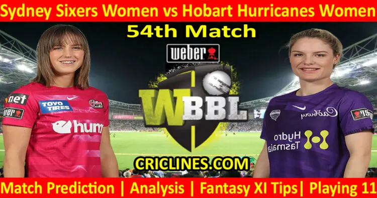 Today Match Prediction-SYSW vs HBHW-WBBL T20 2022-54th Match-Who Will Win