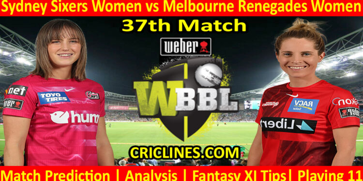 Today Match Prediction-SYSW vs MLRW-WBBL T20 2022-37th Match-Who Will Win