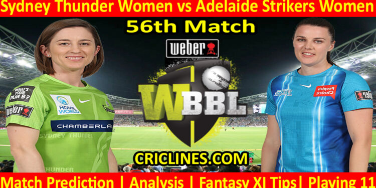 Today Match Prediction-SYTW vs ADSW-WBBL T20 2022-56th Match-Who Will Win