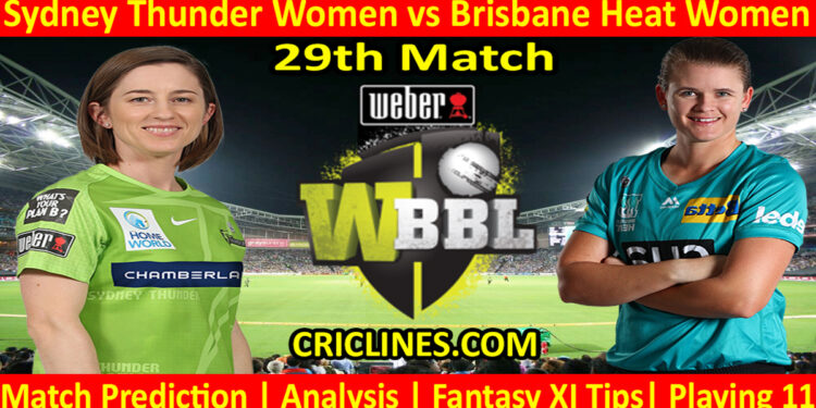 Today Match Prediction-SYTW vs BBHW-WBBL T20 2022-29th Match-Who Will Win