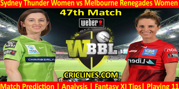 Today Match Prediction-SYTW vs MLRW-WBBL T20 2022-47th Match-Who Will Win