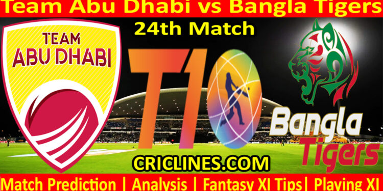 Today Match Prediction-TAB vs BT-Dream11-Abu Dhabi T10 League-2022-24th Match-Who Will Win