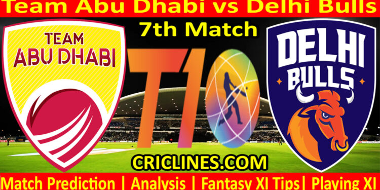 Today Match Prediction-TAB vs DB-Dream11-Abu Dhabi T10 League-2022-7th Match-Who Will Win
