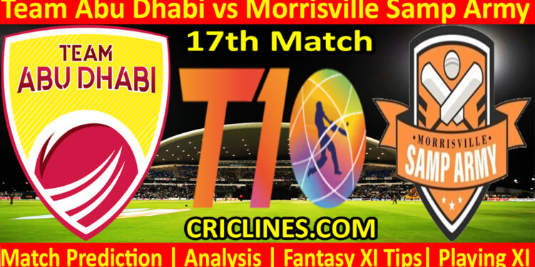 Today Match Prediction-TAB vs MSA-Dream11-Abu Dhabi T10 League-2022-17th Match-Who Will Win