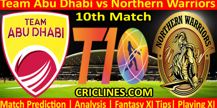 Today Match Prediction-TAB vs NW-Dream11-Abu Dhabi T10 League-2022-10th Match-Who Will Win