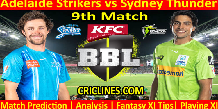 Today Match Prediction-ADS vs SYT-Dream11-BBL T20 2022-23-9th Match-Who Will Win