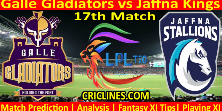 Today Match Prediction-GG vs JK-Dream11-LPL T20 2022-17th Match-Who Will Win