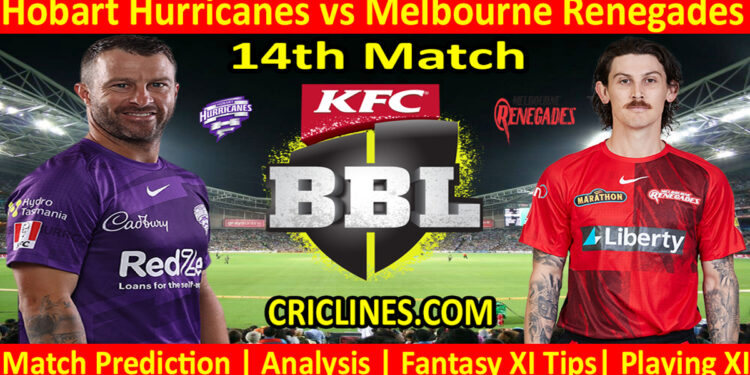 Today Match Prediction-HBH vs MLR-Dream11-BBL T20 2022-23-14th Match-Who Will Win
