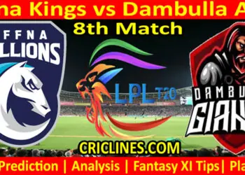 Today Match Prediction-JK vs DA-Dream11-LPL T20 2022-8th Match-Who Will Win