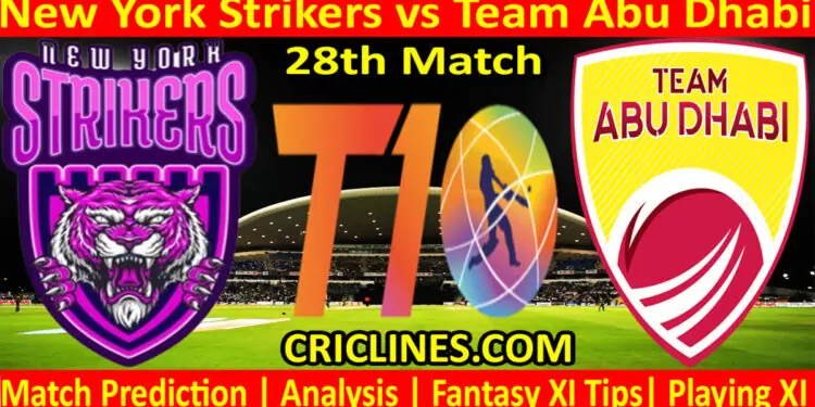 Today Match Prediction-NYS vs TAB-Dream11-Abu Dhabi T10 League-2022-28th Match-Who Will Win