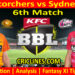 Today Match Prediction-PRS vs SYS-Dream11-BBL T20 2022-23-6th Match-Who Will Win