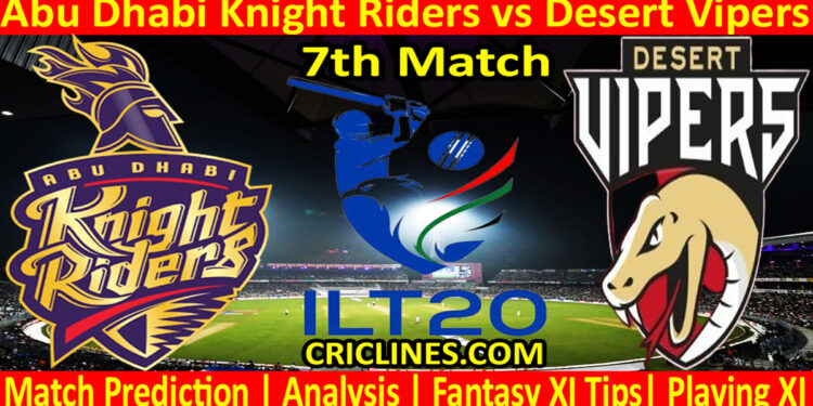 Today Match Prediction-ADKR vs DV-IL T20 2023-7th Match-Who Will Win