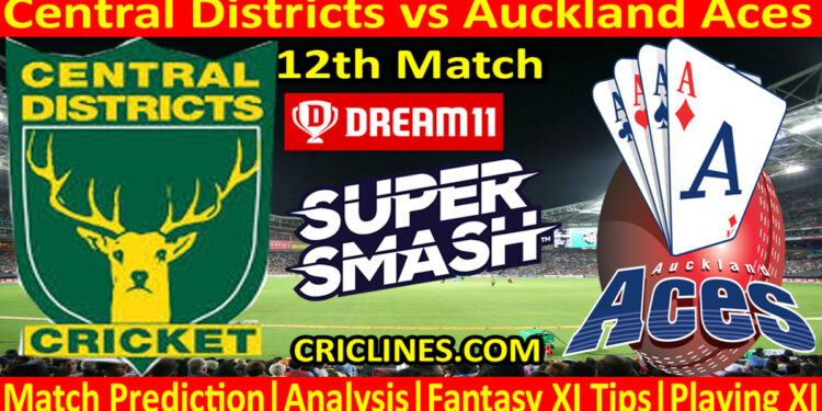 Today Match Prediction-CD vs AA-Dream11-Super Smash T20 2022-23-12th Match-Who Will Win