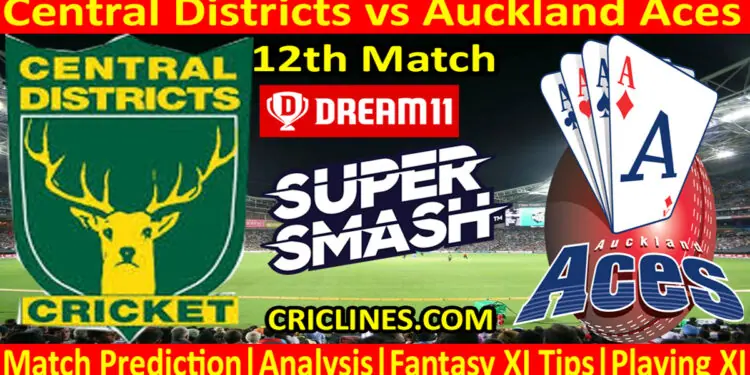 Today Match Prediction-CD vs AA-Dream11-Super Smash T20 2022-23-12th Match-Who Will Win