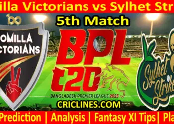 Today Match Prediction-COV vs SYL-Dream11-BPL T20-2023-5th Match-Who Will Win