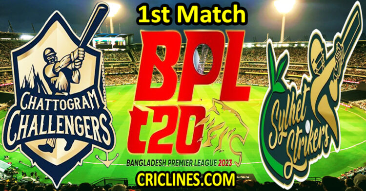 Today Match Prediction-Chattogram Challengers vs Sylhet Strikers-Dream11-BPL T20-2023-1st Match-Who Will Win