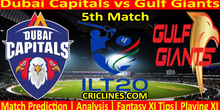 Today Match Prediction-DC vs GG-IL T20 2023-5th Match-Who Will Win