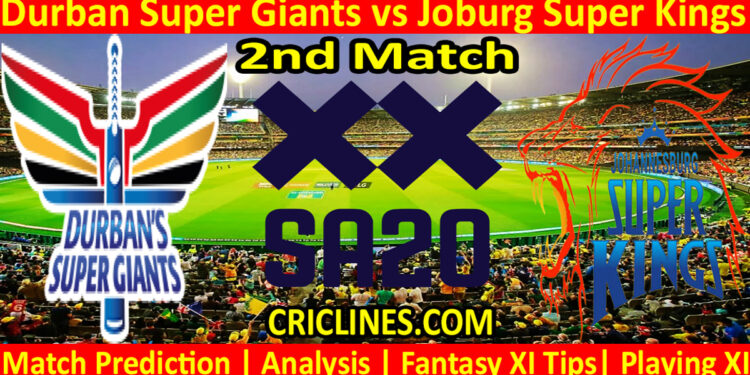 Today Match Prediction-DSG vs JSK-SA20 T20 2023-Dream11-2nd Match-Who Will Win