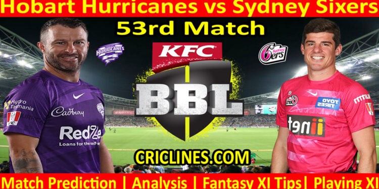 Today Match Prediction-HBH vs SYS-Dream11-BBL T20 2022-23-53rd Match-Who Will Win