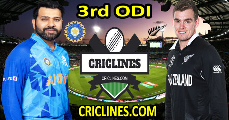 Today Match Prediction-India vs New Zealand-Dream11-3rd ODI-2023-Who Will Win