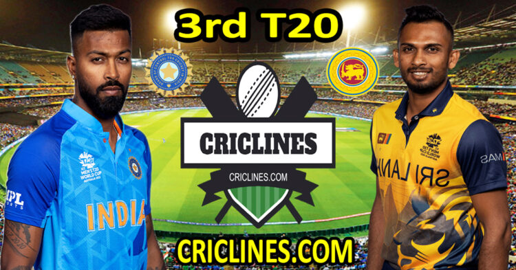 Today Match Prediction-India vs Sri Lanka-Dream11-3rd T20-2023-Who Will Win