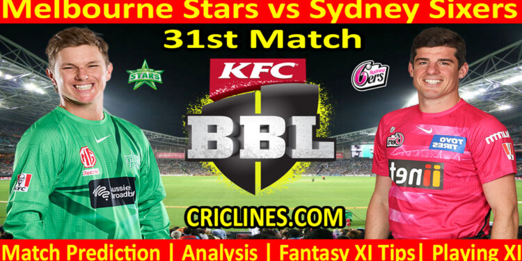 Today Match Prediction-MLS vs SYS-Dream11-BBL T20 2022-23-31st Match-Who Will Win