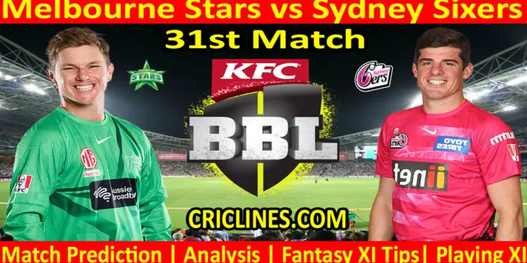 Today Match Prediction-MLS vs SYS-Dream11-BBL T20 2022-23-31st Match-Who Will Win