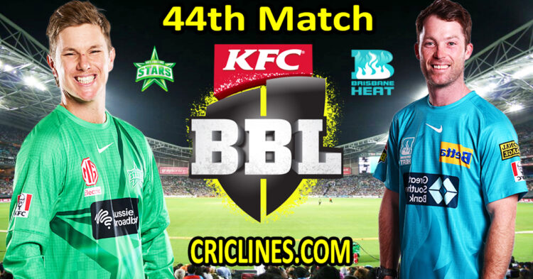 Today Match Prediction-Melbourne Stars vs Brisbane Heat-Dream11-BBL T20 2022-23-44th Match-Who Will Win