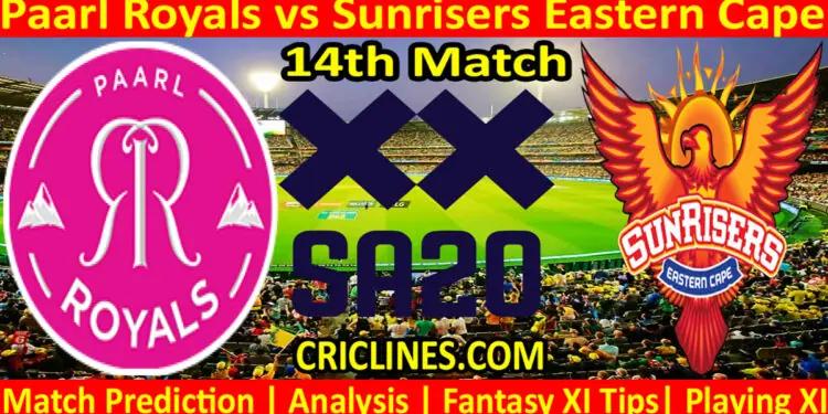 Today Match Prediction-PR vs SEC-SA20 T20 2023-Dream11-14th Match-Who Will Win