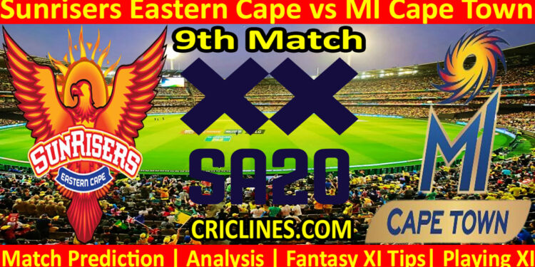 Today Match Prediction-SEC vs MICT-SA20 T20 2023-Dream11-9th Match-Who Will Win
