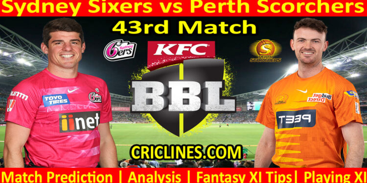 Today Match Prediction-SYS vs PRS-Dream11-BBL T20 2022-23-43rd Match-Who Will Win