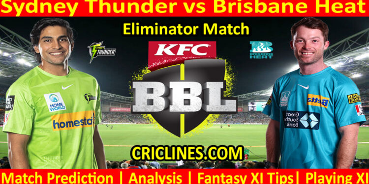 Today Match Prediction-SYT vs BH-Dream11-BBL T20 2022-23-Eliminator Match-Who Will Win