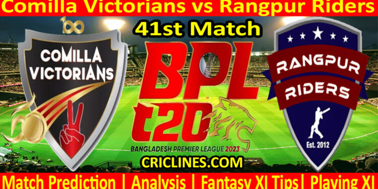 Today Match Prediction-CV vs RGR-Dream11-BPL T20-2023-41st Match-Who Will Win