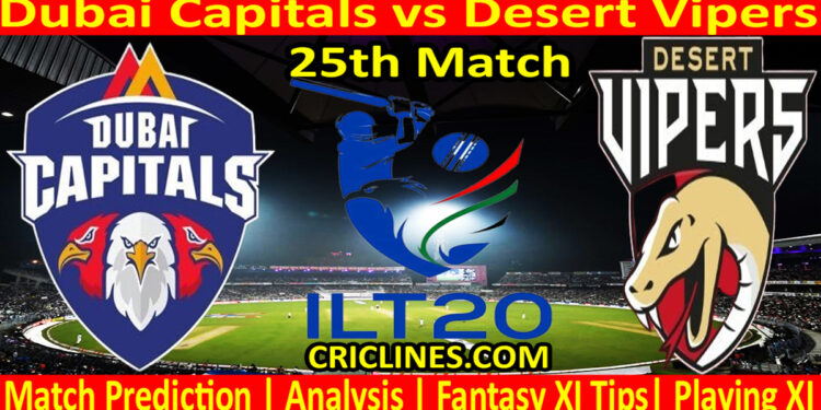 Today Match Prediction-DC vs DV-IL T20 2023-25th Match-Who Will Win
