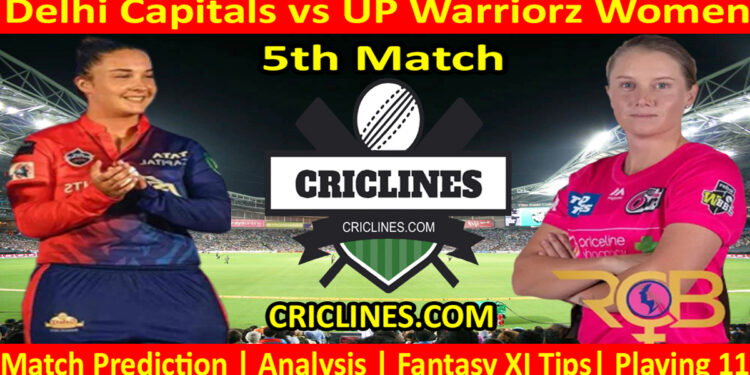 Today Match Prediction-DCW vs UPW-WPL T20 2023-5th Match-Dream11-Who Will Win