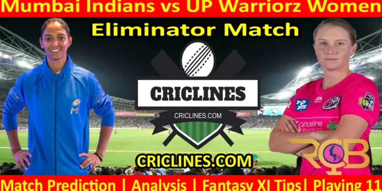 Today Match Prediction-MIW vs UPW-WPL T20 2023-Eliminator Match-Dream11-Who Will Win