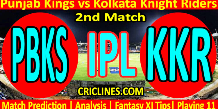 Today Match Prediction-PBKS vs KKR-IPL T20 2023-2nd Match-Dream11-Who Will Win